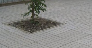 Качественная тротуарная плитка серого цвета в Луховицах в октябре