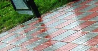 Профессиональная укладка цементной тротуарной плитки в Луховицах в октябре