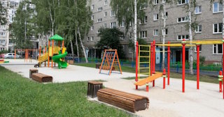 Благоустройство детской площадки во дворе от 1966 руб. в Луховицах