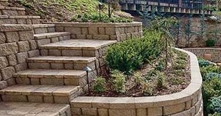 Установка подпорных стенок из блоков в Луховицах от 3621 руб. - ТротуарнаяПлитка